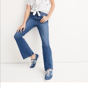 Madewell rigid flare jeans